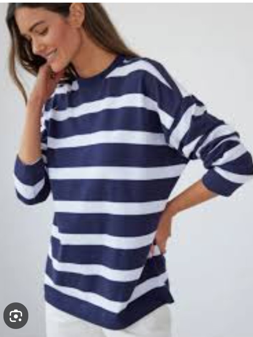 AYR Early Morning Navy Stripe Tee